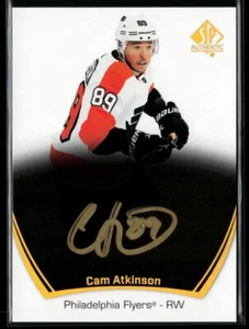 2021-22 SP Authentic Black/Gold Ink Autograph #98 Cam Atkinson - Picture 1 of 2