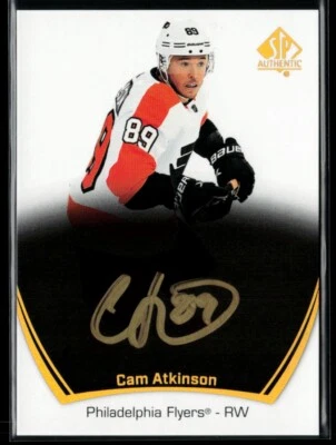 2021-22 SP Authentic Black/Gold Ink Autograph #98 Cam Atkinson - Image 1 of 2