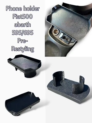 Porta Telefono per Fiat 500/Abarth Pre-Restyling (dal 2007 al 2016) - Immagine 1 di 4