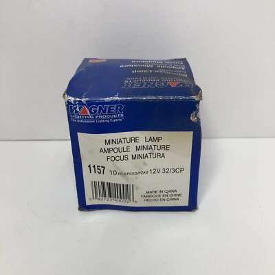 Wagner Lighting - Miniature Lamps Part # 1157, UPC 042723400026, Box of 9 - Image 1 of 4