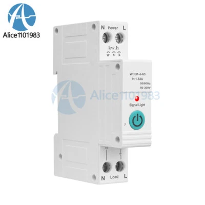 MARKENLOS Tuya With Metering WIFI Smart Circuit Breaker Switch 1P 63A DIN Rail Smart Home