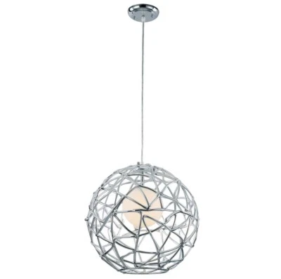 Trans Globe Chrome Pendant Light - Image 1 of 2