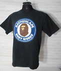 A Bathing Ape Bape Mens Large To Xl Tshirt Blue Logo Busy Works Authentic Japan