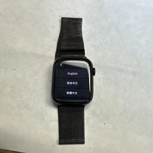 Apple Watch Series 9 (GPS) 45MM Aluminum and Ceramic w/ Milanese Loop Bracelet - Zdjęcie 1 z 6