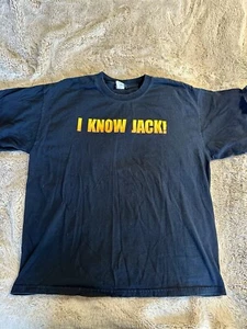Vintage Jack Daniel I Know Jack T-Shirt Herren Gr. L Whiskey doppelseitig Promo - Bild 1 von 7