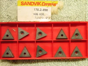 x10 asientos de cuña Sandvik 175.2-850 nuevos - Imagen 1 de 1