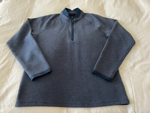 MEN’S ADIDAS CLUB 1/4 ZIP GOLF SWEATER LEGEND BLUE - LARGE - Picture 1 of 7