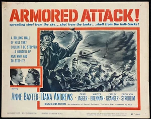 ARMORED ATTACK Original Movie Lobby Card Poster WW2 Ukraine NORTH STAR Tank - Picture 1 of 2
