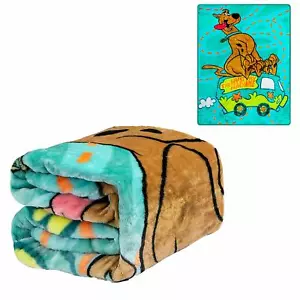 Scooby Doo Where Are You! Mystery Machine Twin Size Plush Throw Blanket - Picture 1 of 3