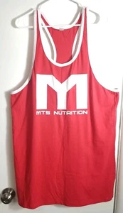NUEVO Hombre MTS Nutrición sin mangas Tank Top Muscle Shirt Culturismo Sz 2XL - Imagen 1 de 4
