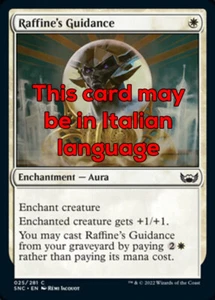 MTG RAFFINE's GUIDANCE FOIL EXC - GUIDA DI RAFFINE 25 - SNC - MAGIC - Picture 1 of 1