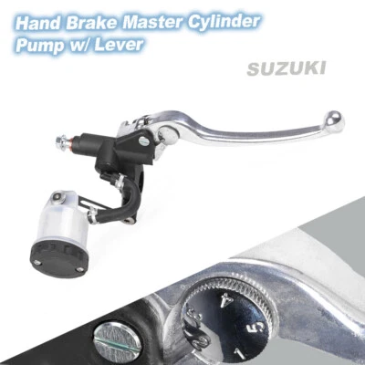 Hand Brake Master Cylinder Pump w/ Lever For Suzuki GSXS750 GSX-R600 V-Strom 250 - Image 1 of 4