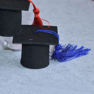6pcs Mini Graduation Cap Bottle Toppers Mini Grad Hat Wine Bottle Topper Wine - Picture 1 of 12