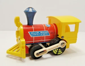 Vintage Fisher Price Toot Toot Zug 643 Holz Zugspielzeug schöner Zustand - Bild 1 von 6
