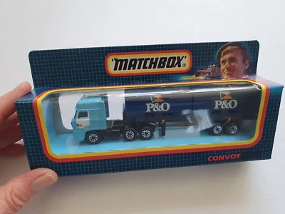 MATCHBOX CONVOY CY-26 DAF DOUBLE CONTAINER TRUCK P&O UNPUNCHED UNLABELLED MINT - Image 1 of 4