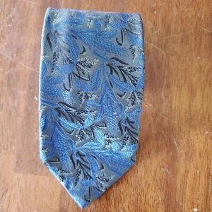 Moda Mario Maximilian FT. Lauderdale Blue Floral Designer Tie 58"x3" Italy - Picture 1 of 9