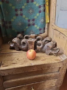Ein schönes Paar geschnitzte mythische Meerestier Kerzenständer 17. Jahrhundert Stil - Bild 1 von 12