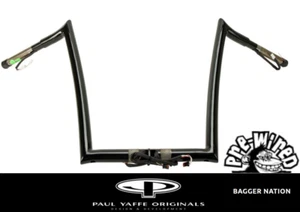 PAUL YAFFE 16" PRE-WIRED BLACK MONKEYBARS '15-25 HARLEY ROAD-GLIDE H00917-W - Foto 1 di 5