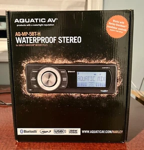 Aquatic AV AQ-MP-5BT-H Bluetooth Stereo For Harley Touring 1998-2013 BRAND NEW - Picture 1 of 5