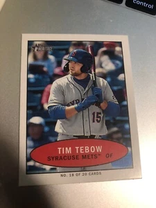 2020 Topps Heritage Minor League Bazooka Minis Tim Tebow Mets 18 - Picture 1 of 1