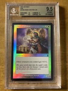 MTG✨BLESSED ORATOR FOIL ✨Odyssey BGS 9.5 GEM MINT Uncommon 2001 Nielsen POP 1 ! - Picture 1 of 2