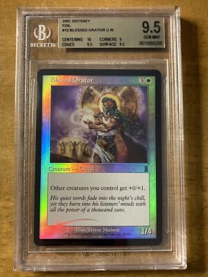 MTG✨BLESSED ORATOR FOIL ✨Odyssey BGS 9.5 GEM MINT Uncommon 2001 Nielsen POP 1 ! - Image 1 of 2