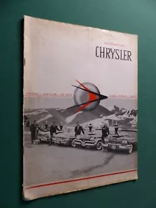 revue magazine / bulletin d ' information CHRYSLER / vol 6 - n° 2 - 1957 - Imagen 1 de 5