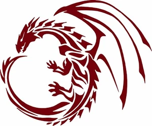Dragon Wings Fantasy Mystical Tribal Car Truck Window Vinyl Decal Sticker - Picture 1 of 2