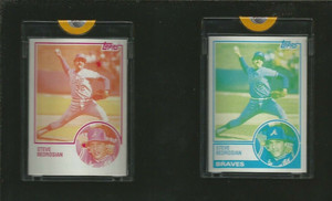 Steve Bedrosian 1983 Topps VAULT PROOF LOT w/ COA Sealed and Uncirculated RARE