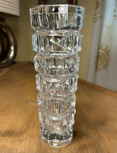 Cristal D’Arques 24% French Leaded Crystal Vase 8.5" Tall Vintage French - Picture 1 of 6