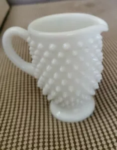 Vintage Fenton piano cottura vetro latte piedini misura singola crema 3,5" bianco - Foto 1 di 9