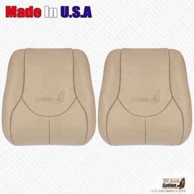 1996 1997 1998 Mercedes Benz SL500 SL600 Front Bottoms Genuine Leather Cover Tan - Image 1 of 4