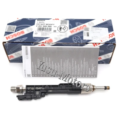 Inyectores de combustible originales Bosch 0261500260 13648625397 para BMW 335i 535i 435i 3,0 L Foto 1 de 4