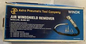 NOS Astro Pneumatic Tool Co. Windk Luft Scheibenentferner mit Schlauchpeitsche & 5 Klingen Posten - Bild 1 von 14