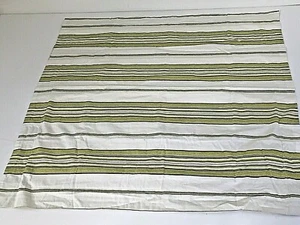 Charter Club  Green White Stripe Euro 26" Sq Pillow Sham 100% Cotton Percale - Picture 1 of 7