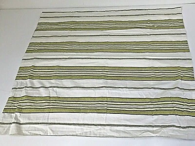 Charter Club  Green White Stripe Euro 26" Sq Pillow Sham 100% Cotton Percale - Image 1 of 4