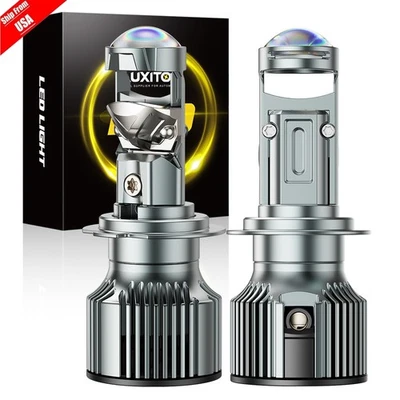 AUXITO H7 Headlight Bulbs Bi-LED Projector Lens High Low Beam 1000W Retrofit Y19 - Image 1 of 4