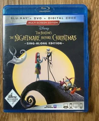 The Nightmare Before Christmas Disney Two disc Blu-Ray & DVD Sing-Along Edition - Image 1 of 3