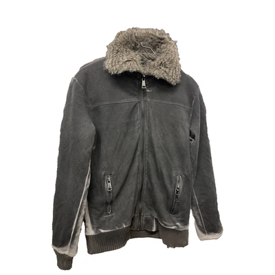 Vintage y2k grey fur jacket & coat in small| SKU 1134 - Image 1 of 3
