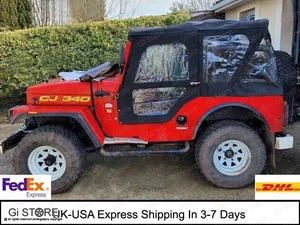SOFT TOP FOR JEEP MAHINDRA CJ340 CL340 WITH DOOR COVERS - Picture 1 of 11