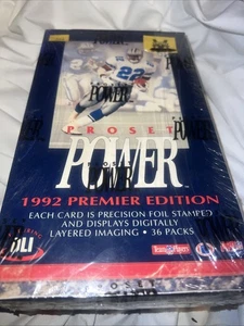 1992 Pro Set Power Football Factory SEALED - Picture 1 of 5