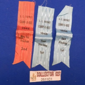 Boy Scout 1940's S.C. District Camp-O-Ree Contest Ribbons WI 2511C1 - Picture 1 of 6