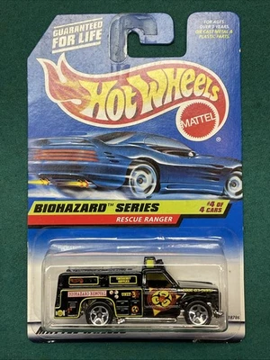 Vintage Hot Wheels #720 Biohazard Series 4/4 RESCUE RANGER Black. - Image 1 of 4