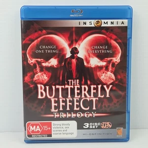 The Butterfly Effect 1 2 3 Trilogy Blu-Ray Set Ashton Kutcher Ciencia Ficción Reg Free - Imagen 1 de 3