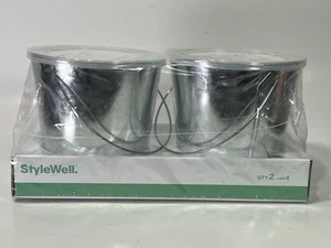 2-Pack 17 oz. Galvanized Metal Bucket Citronella Candle - Picture 1 of 4