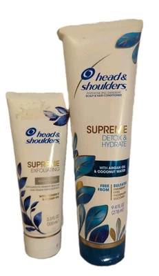 Acondicionador Head & Shoulders Supreme Detox & Hydrate aceite de argán 9,4 oz  Foto 1 de 3