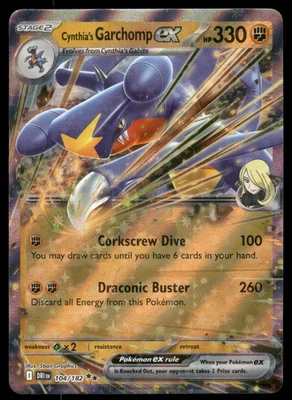 Cynthia's Garchomp ex - 104/182 DRI SV10: Destined Rivals Holo NM - Image 1 of 2