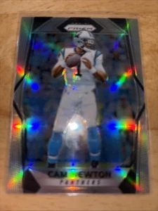 2017 Panini Prizm Silver Prizm Parallel Cam Newton #48 Carolina Panthers - Picture 1 of 2