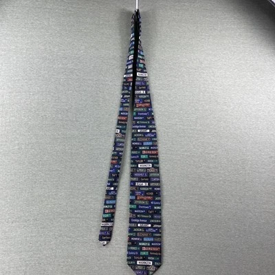 Corbata de seda American Presidential Street Signs 58-60" Smithsonian Institution Foto 1 de 4