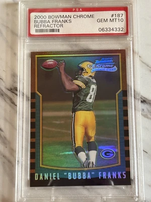 Bubba Franks GM10 POP1 /99 Rookie Refractor (Brady Rookie Set) 2000 Bowman... - Image 1 of 2